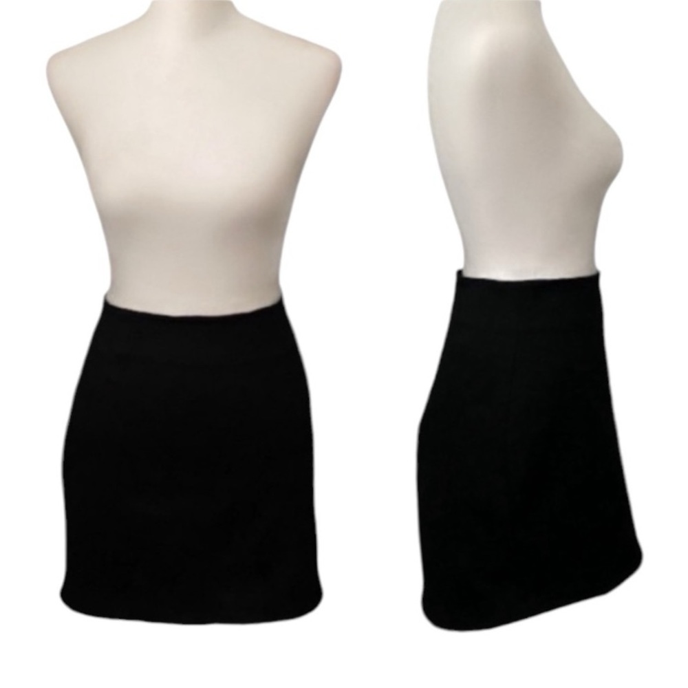 BCBGENERATION Black Mini High Hem Low Skirt size women's 8 medium